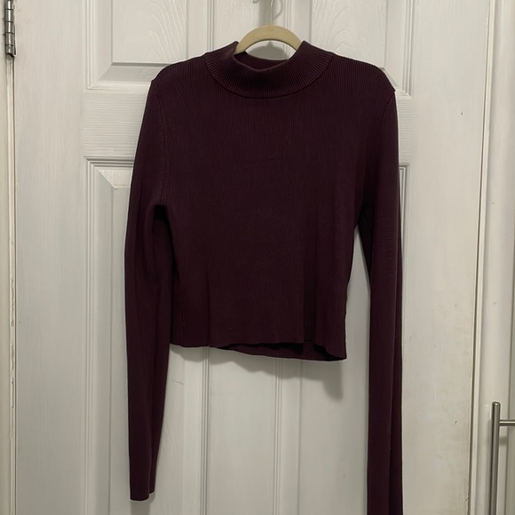 Simons Twik eggplant mock neck sweater - Picture 1 of 4